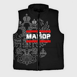 Мужской жилет Майор: герб РФ, цвет: 3D-черный