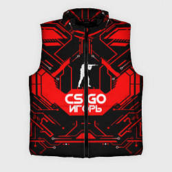 Мужской жилет CS:GO - Игорь, цвет: 3D-черный