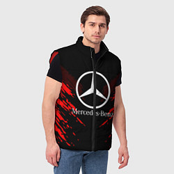 Мужской жилет Mercedes-Benz: Red Anger, цвет: 3D-красный — фото 2