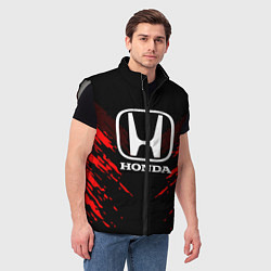 Мужской жилет Honda: Red Anger, цвет: 3D-светло-серый — фото 2