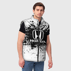Мужской жилет Honda: Black Spray, цвет: 3D-светло-серый — фото 2