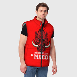 Мужской жилет Сейчас будет мясо, цвет: 3D-светло-серый — фото 2