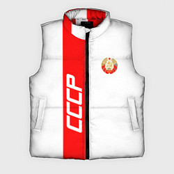 Мужской жилет СССР: White Collection, цвет: 3D-красный
