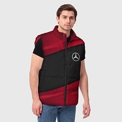 Мужской жилет Mercedes Benz: Red Sport, цвет: 3D-красный — фото 2