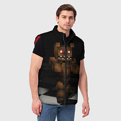 Мужской жилет Minecraft: Freddy FNAF, цвет: 3D-красный — фото 2