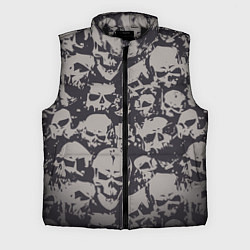 Мужской жилет Демонические черепа, цвет: 3D-черный