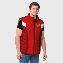 Мужской жилет Russian Team: WC 2018, цвет: 3D-светло-серый — фото 2