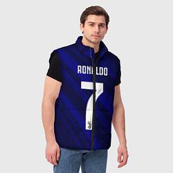 Мужской жилет Ronaldo 7: Blue Sport, цвет: 3D-черный — фото 2