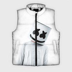 Мужской жилет Marshmallow: White Only, цвет: 3D-черный