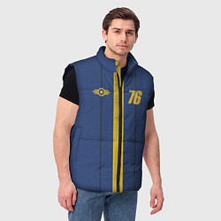 Мужской жилет Fallout: Vault 76, цвет: 3D-черный — фото 2