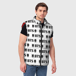 Мужской жилет BTS: White Army, цвет: 3D-красный — фото 2