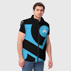Мужской жилет CS:GO - Cloud9 the form 2018-2019, цвет: 3D-светло-серый — фото 2