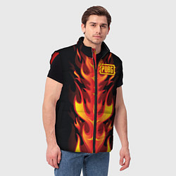 Мужской жилет PUBG: Hell Flame, цвет: 3D-красный — фото 2