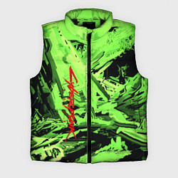 Мужской жилет Cyberpunk 2077: Green Breaks, цвет: 3D-черный