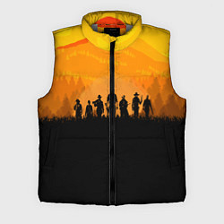 Мужской жилет Red Dead Redemption: Orange Sun, цвет: 3D-светло-серый