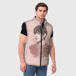 Мужской жилет Kim Taehyung, цвет: 3D-черный — фото 2