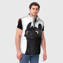 Мужской жилет Черная фурия, цвет: 3D-красный — фото 2