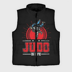 Мужской жилет Judo is life, цвет: 3D-черный