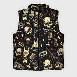 Мужской жилет Гранж с черепами, цвет: 3D-черный