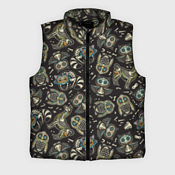Мужской жилет День мертвых - звери и птицы