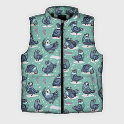 Мужской жилет Голуби и червяки