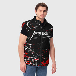 Мужской жилет METALLICA, цвет: 3D-красный — фото 2