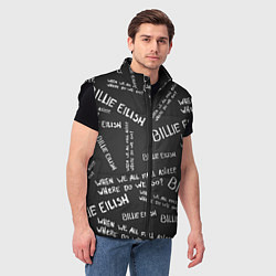 Мужской жилет BILLIE EILISH: Where Do We Go, цвет: 3D-черный — фото 2