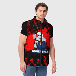 Мужской жилет UNDERTALE, цвет: 3D-черный — фото 2