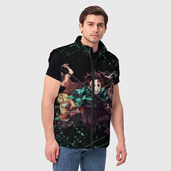 Мужской жилет KIMETSU NO YAIBA, цвет: 3D-черный — фото 2