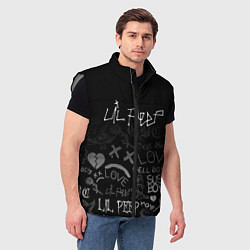 Мужской жилет LIL PEEP, цвет: 3D-светло-серый — фото 2