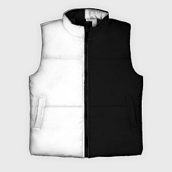 Мужской жилет ПРОСТО ЧЁРНО-БЕЛЫЙ, цвет: 3D-черный