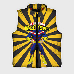 Мужской жилет MY HERO ACADEMIA желтые полосы, цвет: 3D-красный
