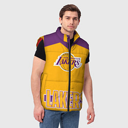Мужской жилет Los Angeles Lakers, цвет: 3D-красный — фото 2