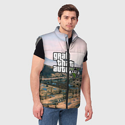 Мужской жилет Grand Theft Auto 5, цвет: 3D-светло-серый — фото 2