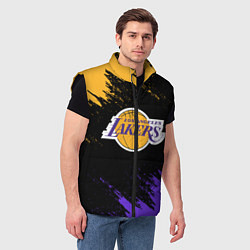 Мужской жилет LA LAKERS, цвет: 3D-черный — фото 2