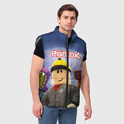 Мужской жилет ROBLOX, цвет: 3D-светло-серый — фото 2