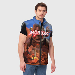 Мужской жилет ROBLOX, цвет: 3D-светло-серый — фото 2