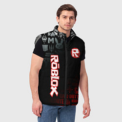 Мужской жилет ROBLOX, цвет: 3D-светло-серый — фото 2