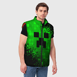 Мужской жилет MINECRAFT, цвет: 3D-красный — фото 2