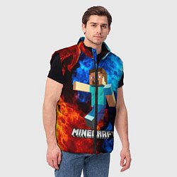 Мужской жилет MINECRAFT, цвет: 3D-черный — фото 2