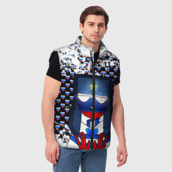 Мужской жилет CountryHumans, цвет: 3D-черный — фото 2