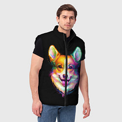 Мужской жилет Корги, цвет: 3D-черный — фото 2