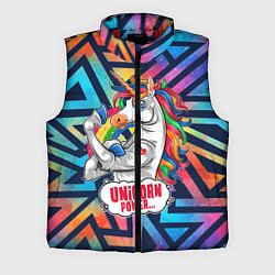 Мужской жилет Unicorn Power Единорог, цвет: 3D-красный