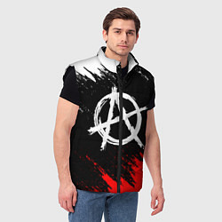 Мужской жилет АНАРХИЯ, цвет: 3D-черный — фото 2