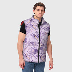 Мужской жилет Листья, цвет: 3D-красный — фото 2