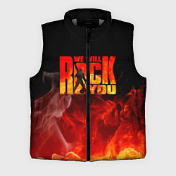 Мужской жилет Queen - We Will Rock You, цвет: 3D-светло-серый