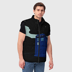 Мужской жилет ТАРДИС, цвет: 3D-черный — фото 2