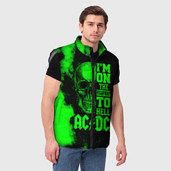 Мужской жилет I'm on the highway to hell ACDC, цвет: 3D-светло-серый — фото 2