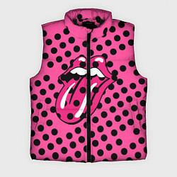 Мужской жилет Rolling stones pink logo