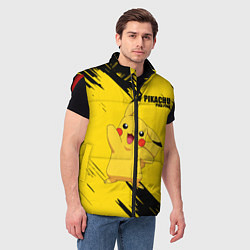 Мужской жилет PIKACHU: PIKA PIKA, цвет: 3D-красный — фото 2